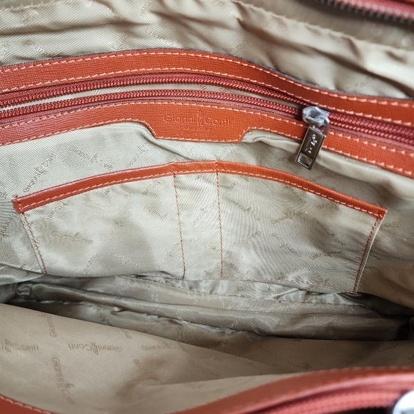 Gianni Conti shoulder bag, cognac, earth, rust colour - Picture 10 of 16